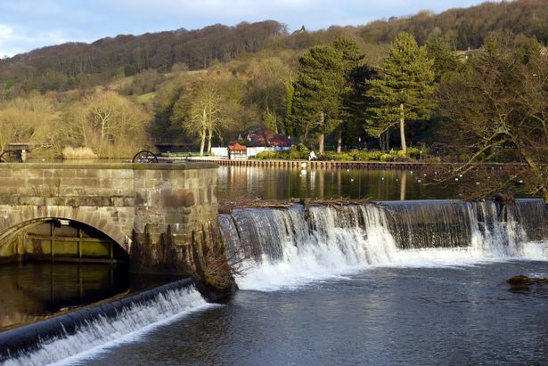 Where to go to see a beautiful waterfall within 70 miles of Leicester