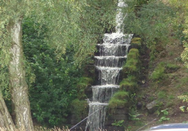 Where to go to see a beautiful waterfall within 70 miles of Leicester