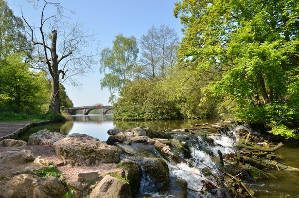 Waterfall at Clumber Park