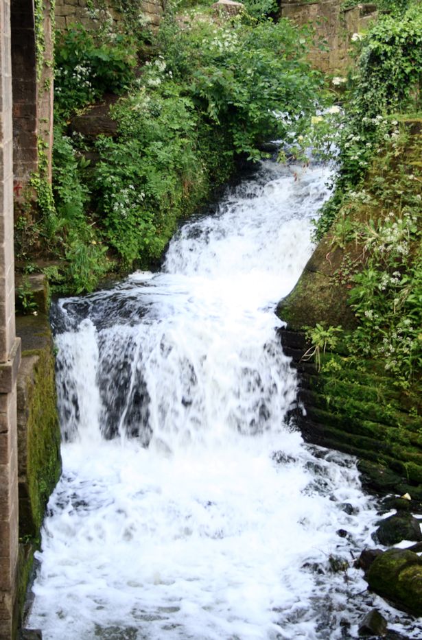 Where to go to see a beautiful waterfall within 70 miles of Leicester