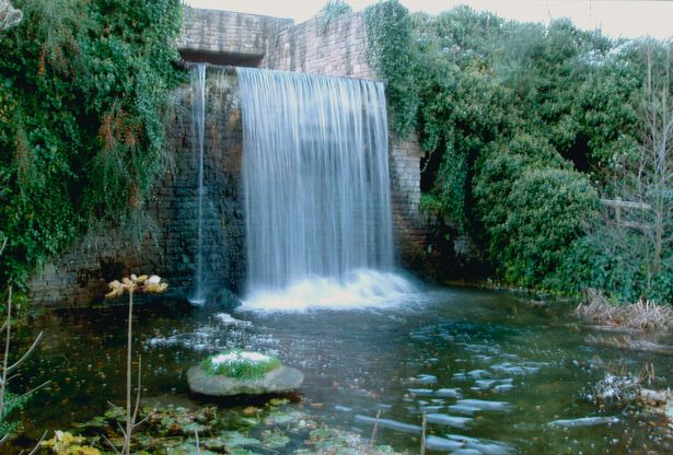 Where to go to see a beautiful waterfall within 70 miles of Leicester